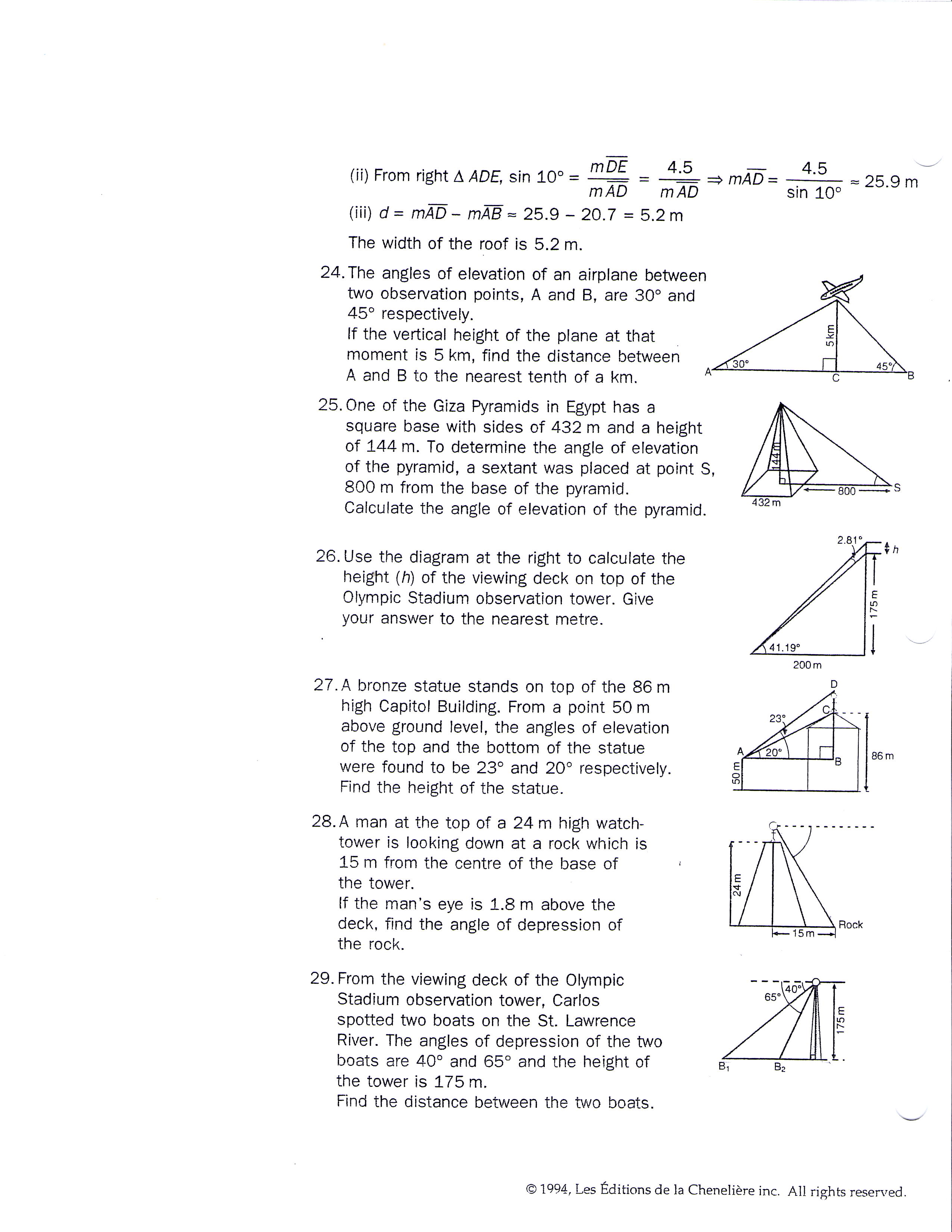 30 Trig Ratios Word Problems Worksheet Notutahituq Worksheet Information
